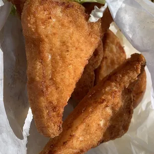 chicken wings and fried chicken, food