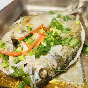 51. Steamed Sea Bass/