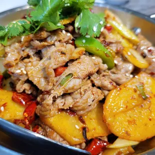 Dry-pot thin beef