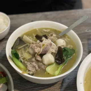 Pickled Cabbage Rice Noodle Soup