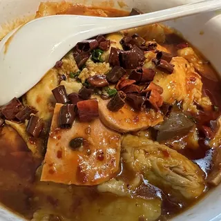 Fish and Intestine in Hot Sauce