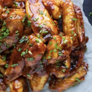 Oven baked sweet barbecue wings wings