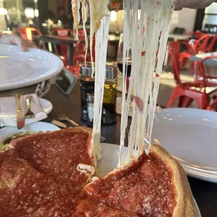 Chicago deep dish pizza