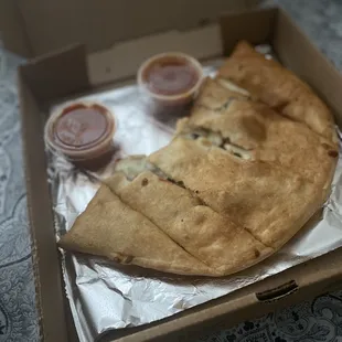 Create Your Own Calzone; Italian Sausage, Fresh Mozzarella Cheese and Mushroom Calzone (Small)