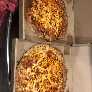 Large cheese and pepperoni.