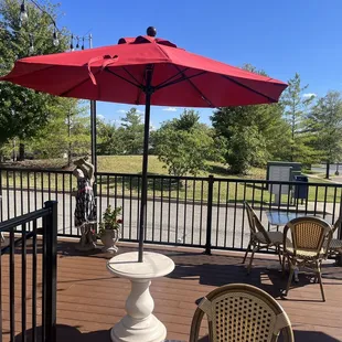 Be outdoorsy. Drink wine on the lovely patio.