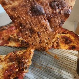 Perfectly cooked crust