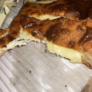 Inside CYO calzone with feta, medium