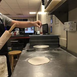 Making a pizza
