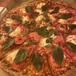 a pizza in a pizza box