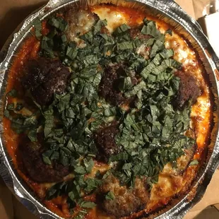 Spaghetti with meatballs