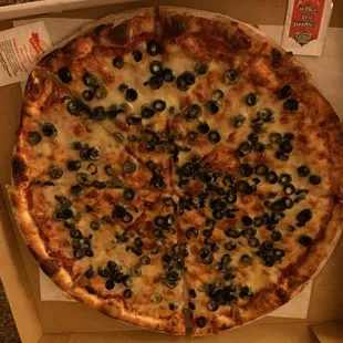 Olive pizza