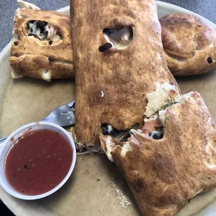 &quot;Small&quot; veggie calzone