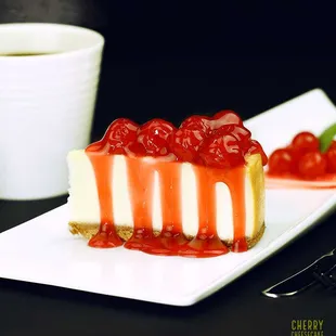 Cherry Cheesecake Dessert. (567 Cal.)