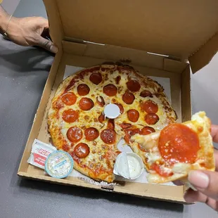 Large Pepperoni Pizza Special $7.99
