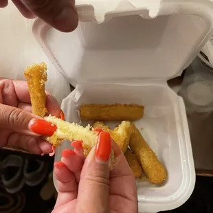 How does someone ruin Mozzarella Sticks?