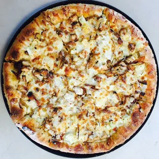 Grilled Garlic Chicken Pizza