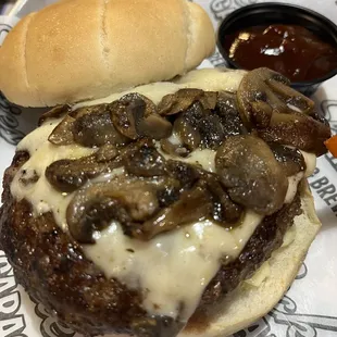 Mushroom and Swiss Burger