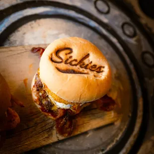 a close up of a sandwich