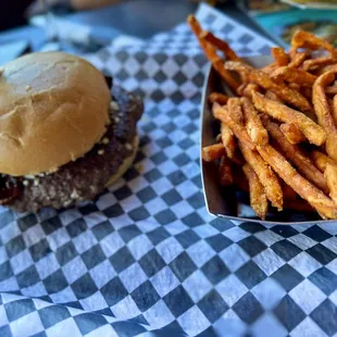 Black &amp; Bleu burger