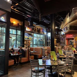 the inside of a restaurant
