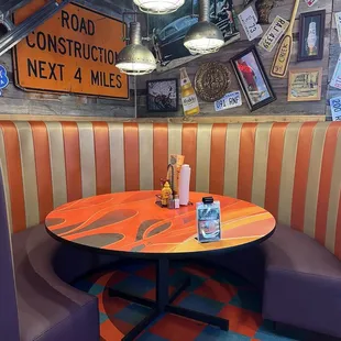 Cool corner booth