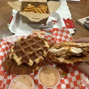 food, waffles