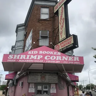 the front of the restaurant