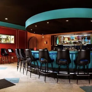 Vibey, swanky front bar