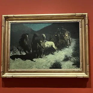 Horses alarmed in the night