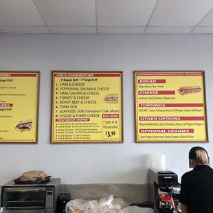 Menus.