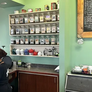 Tea selection.