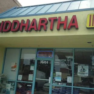 Siddhartha International Store Front, Alder Plaza, Fremont, CA.