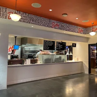 The front of house, simple menu, simple prices and great food!!