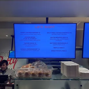 1/20/24 - Side Betty Grill Menu... Late, Late Night Menu...