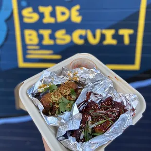 Panang tempeh and Gucci mane tempeh