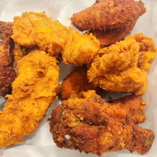 Chicken Tenders and Wings (feathery and ready to fly)