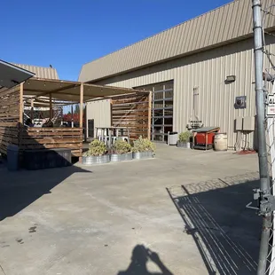 Bigger view of outside. South side.