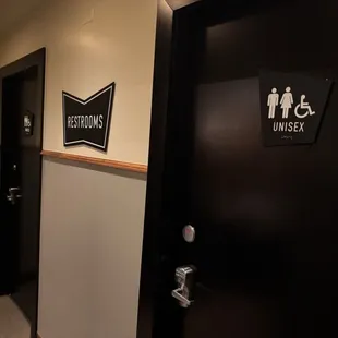 Multiple unisex bathrooms