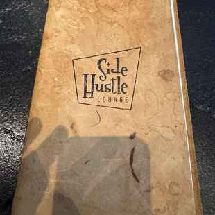 Menu cover