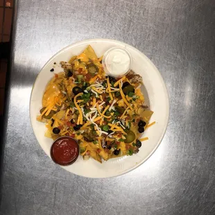 The nachos are the best I go here a lot!!!