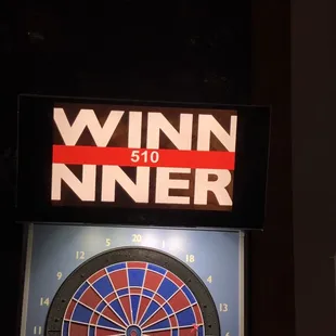 Darts winner!