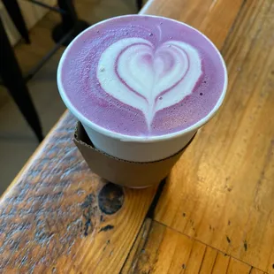 Beautiful, yummy ube latte!