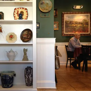 a man sitting at a table
