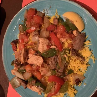Combo Kabobs with Saffron Rice