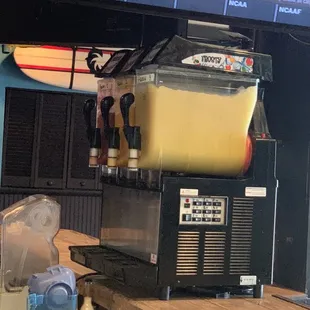 Frozen margaritas look delicious as you first walk in