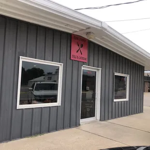 the outside of the building