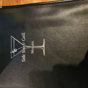 The front of menu