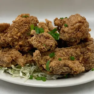 Our Signature Garlic Chicken! Fried Chicken dipped in our Housemade Shoyu Garlic Sauce