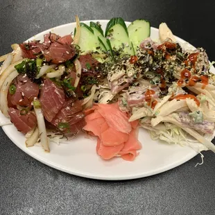 Shoyu Ahi Poke &amp; Spicy Mayo Poke Combo